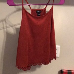 Soft tank top with open back